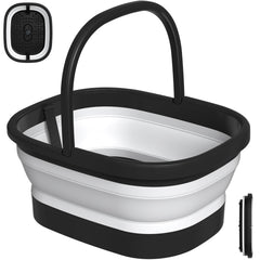 Nekteck front view showing tub shape and handle for easy storage benefit