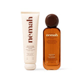 Nemah bundle front packaging showing both cream and oil benefits
