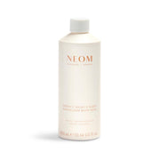 NEOM bottle front view showing branding and 300ml size, promotes calming ritual