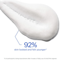 NEOSTRATA foam texture on hand showing gentle exfoliating feel