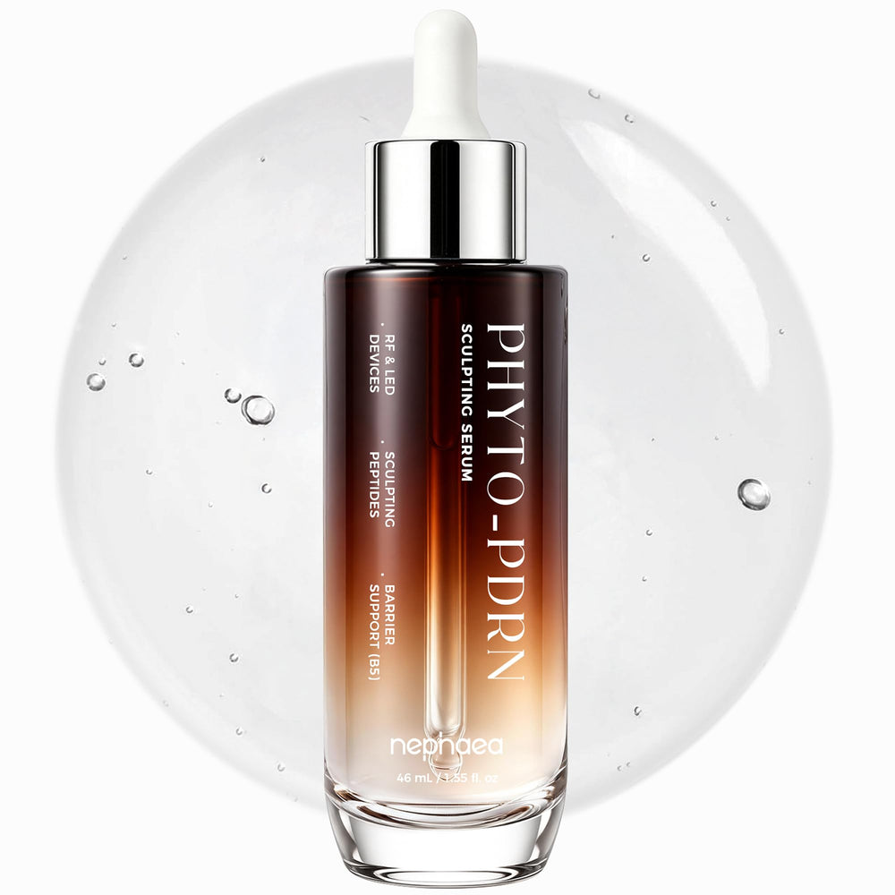 nephaea front bottle showing serum packaging and easy-pump benefit