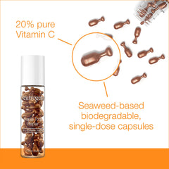 Neutrogena capsule being opened to show easy pinch-twist application benefit
