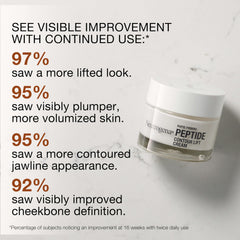 Neutrogena contour lift cream on hand demonstrating smooth application and moisturization
