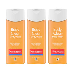 Neutrogena front packaging showing three bottles, clear acne care convenience