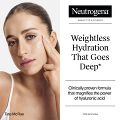 Neutrogena open jar showing gel texture and cooling hydration benefit