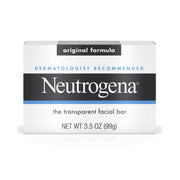 Neutrogena original facial bar front view showing clean packaging and benefit of gentle cleansing