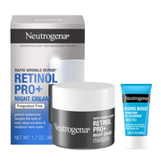 Neutrogena front jar showing product and benefits for wrinkles