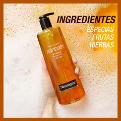 Neutrogena Rainbath bottle held in hand to show 40 oz size and value