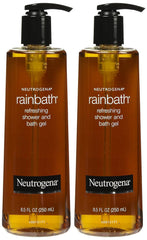 Neutrogena Rainbath original bottle front view showing label and size, convenient refill benefit