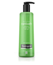 Neutrogena Rainbath front packaging showing two 16 fl oz bottles and scent branding