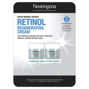 Neutrogena jar front packaging showing brand and benefits for anti-aging