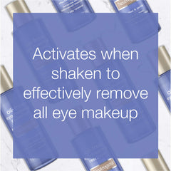 Neutrogena remover saturated on cotton pad demonstrating makeup lift