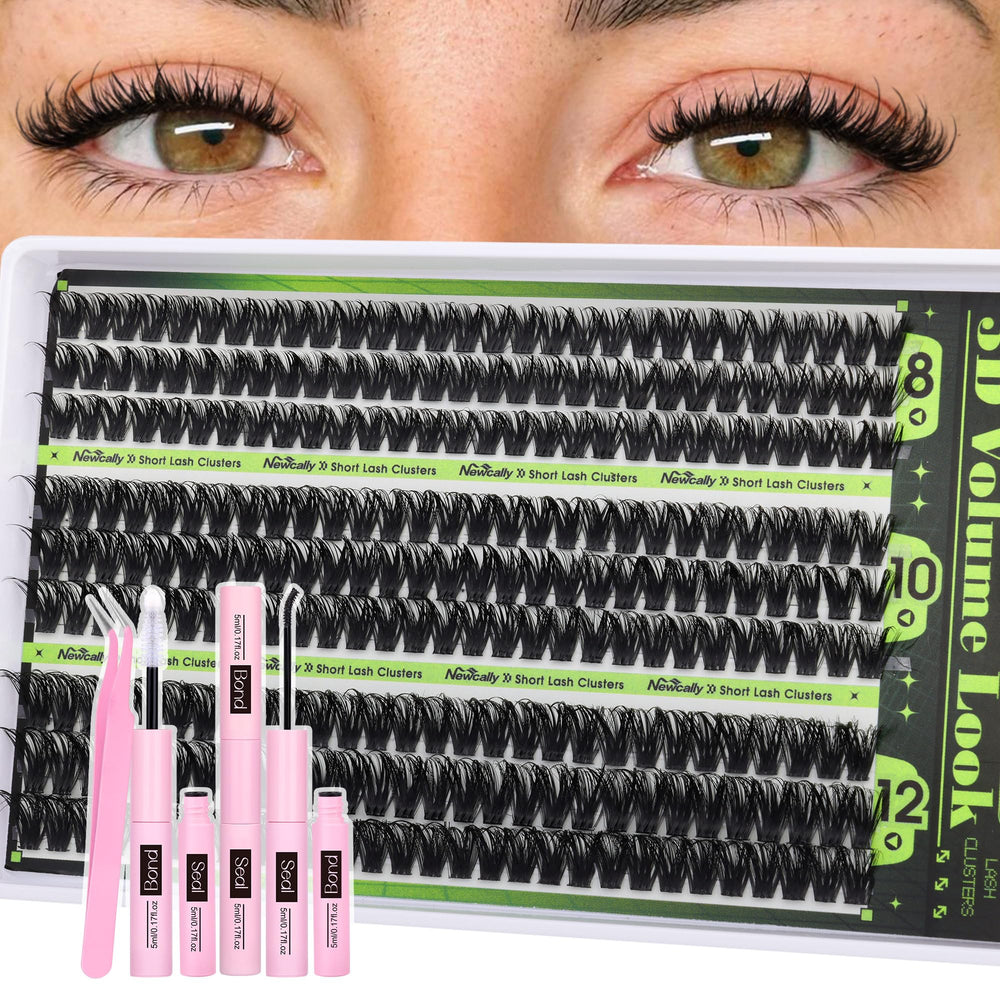 Newcally front packaging showing 80D clusters for easy selection and storage