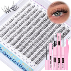 Newcally front packaging showing complete DIY lash kit and benefit of convenience