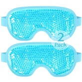 NEWGO front view of two blue masks showing packaging and benefits