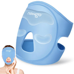 NEWGO front view showing full-face design and immediate cooling benefit