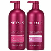 Nexxus front packaging showing shampoo and conditioner with visible volume benefit