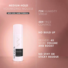 Nexxus duo in toiletry bag staged for travel and quick styling benefit