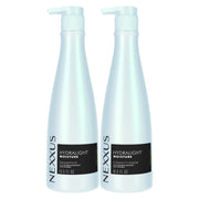 Nexxus hydra-light front pair showing packaging and lightweight benefit