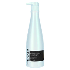 Nexxus bottle front view showing clean packaging and lightweight hydration benefit