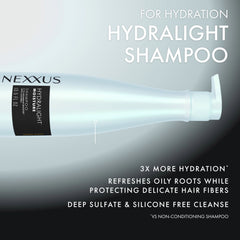 Nexxus glycerin ingredient jar visual emphasizing moisture attraction to hair