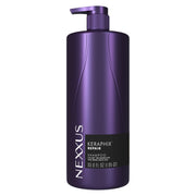 Nexxus front packaging showing large 33.8 oz bottle for long-lasting repair