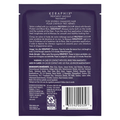Nexxus pouch opened with 1.5 oz mask visible for easy single-use treatment