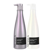 Nexxus front packaging showing both 13.5 oz bottles and salon quality moisture