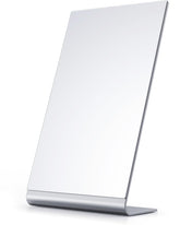 NEZZOE front view frameless mirror showing full-face reflection and modern look