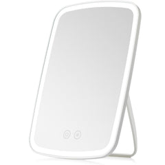 NEZZOE front view showing LED ring and clear glass for accurate makeup