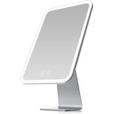 NEZZOE front view metal vanity mirror showing clear reflection and even lighting