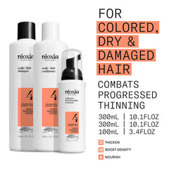Nioxin cleanser texture close-up illustrating gentle residue removal benefit