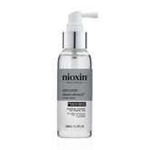 NIOXIN front packaging showing serum bottle and box, clear product benefit