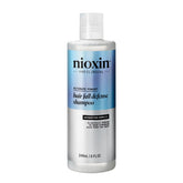 NIOXIN front packaging showing product and benefit of less hair fall
