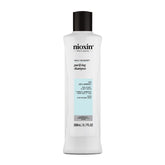 NIOXIN front bottle view showing brand and clear soothing benefit
