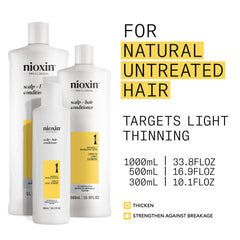 Nioxin close-up of creamy conditioner texture for smoothing