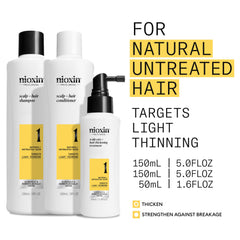 NIOXIN scalp therapy conditioner bottle delivering lightweight moisture and strength