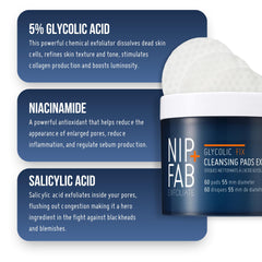 Nip+Fab on bathroom shelf in night routine context showing convenience