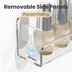 NIUBEE close-up of removable stop insert, prevents bottle falls