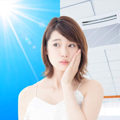 Ni-vea gel applied on face showing smooth base for makeup