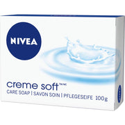NIVEA front pack showing six soap bars, convenient household supply