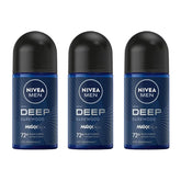 NIVEA men front packaging showing compact 25ml convenience and bold darkwood scent
