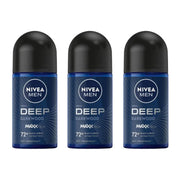 NIVEA men front packaging showing compact 25ml convenience and bold darkwood scent