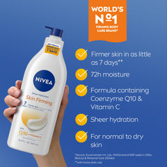 NIVEA two-piece skin firming set in retail-ready packaging convenience
