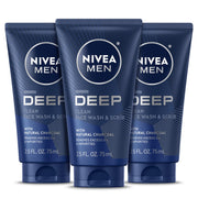 NIVEA MEN front packaging showing three travel-size tubes and clear product benefit