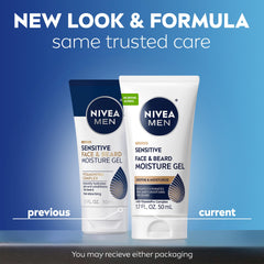 NIVEA MEN close-up gel texture highlighting lightweight, fast-absorbing feel