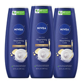 NIVEA front packaging showing nourishing serum and hydrating benefits
