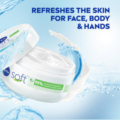 NIVEA soft label detail displaying ingredients and clear info