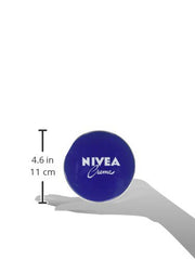 NIVEA jar on bathroom shelf in use setting, convenient pack for daily care