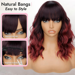 Nnzes side profile short wig demonstrating natural silhouette and volume
